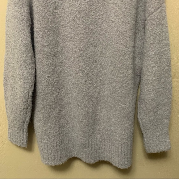 Jenni Kayne Boucle Cocoon Crewneck Sweater Frost Gray Grey Purple Size XS - Picture 9 of 12